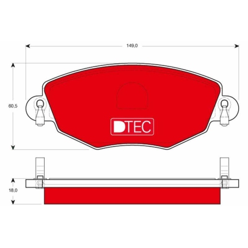Placute frana Ford Mondeo 3 (B5y), Mondeo 3 Estate (Bwy), Mondeo 3 Sedan (B4y); Jaguar X-Type 1 (X400), X-Type 1 Estate (X400), punte fata, nu este pregatit pentru senzor uzura; TRW