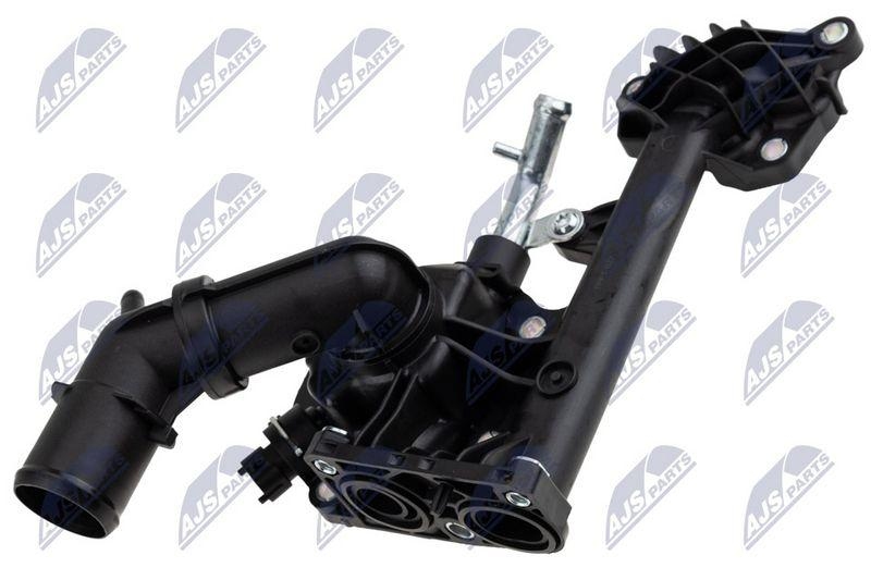 Termostat cu carcasa Fiat Tipo 1.6 D 2016-, Doblo 1.6 D 2016, 500l/500x 1.6 D 2012-, Jeep Renegade 1.6 CRD 2014-; 55254237; NTY, aftermarket