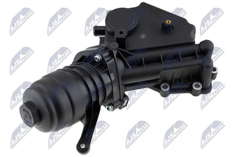 Capac, carcasa filtru ulei fara racitor Volvo S40 2011-, S60 2012-, S80 2009-, V40 2013-, V50 2011-, V60 2011-, V70 2009-, Xc60 2010-, Xc70 2010-, C70 2011-, C30 2011-; 30757730; NTY, aftermarket