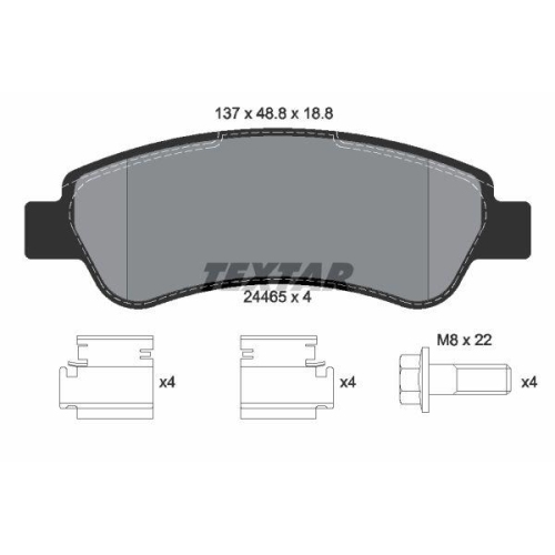 Placute frana Citroen Jumper 2 Box 04.06-, Jumper 2 Bus 04.06-, Jumper 2 04.06-; Fiat Ducato Box ( 250) 07.06-, Ducato Bus (250) 07.06-, Ducato (250) 07.06-; Opel Movano C Box (U9) 12.21-, Movano C (U9) 12.21-; Peugeot Boxer Box 04.06-, Boxer Bus 09.05-,