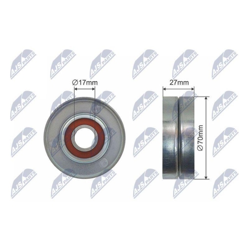 Rola intinzator curea transmisie Nissan Qashqai I, Tiida, X-Trail 2; Renault Clio 3, Fluence, Grand Scenic 3, Laguna 3, Latitude, Megane, Megane 3, Scenic 3 1.6-2.0alk 09.2006-, 377-00