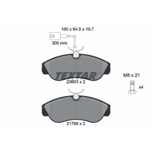 Placute frana Citroen Jumper I Box (230l) 02.94-04.02, Jumper I Bus (230p) 02.94-04.02, Jumper I (230) 03.94-04.02; Fiat Ducato Box (230) 03.94-05.05, Ducato Bus (230) 03.94-05.05, Ducato (230) 03.94-04.02; Peugeot Boxer Box (230l) 03.94-08.06, Boxer Bus