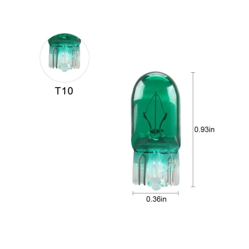 Bec auto BestAutoVest 12V T10 W2.1x9.5d 5W verde , 1 buc.