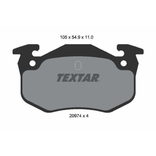 Placute frana Citroen Saxo (S0, Xsara (N1), Xsara Box / Estate, Xsara Box Body/Liftback (N3), Xsara Break (N2), Xsara Coupe (N0), Zx (N2), Zx Break (N2); Peugeot 106 2 (1a , 205 Box / Liftback, 205 I (741a/C), 205 I Convertible (741b, 205 2 (20a/C), 206 C