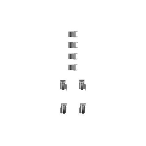 Set accesorii placute frana Delphi LX0183, parte montare : Punte Fata