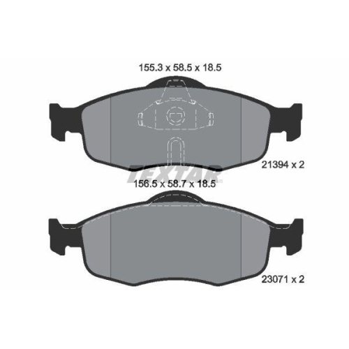 Placute frana Ford Cougar (Ec) 08.98-12.01, Mondeo I (Gbp) 02.93-08.96, Mondeo I Sedan (Gbp) 01.93-08.96, Mondeo I Turnier (Bnp) 01.93-08.96, Mondeo 2 (Bap) 08.96-09.00, Mondeo 2 Estate (Bnp) 08.96-09.00, Mondeo 2 Sedan (Bfp) 08.96-09.00, Scorpio I (Gae G