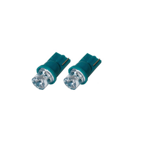 Set 2 becuri auto BestAutoVest 12V T10 W2.1x9.5d 5W cu 1 led , verde