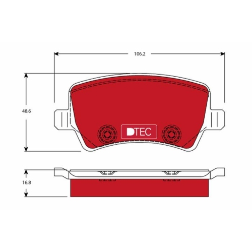 Placute frana Ford Galaxy 2 (Wa6), S-Max (Wa6), Land Rover Freelander 2 (L359), Range Rover Evoque (L538), Mercedes Vito (W639), Volvo S60 2 (134), V60 1 (155), V70 2 (285), XC60 1 (156), XC70 2 (136), punte spate, TRW