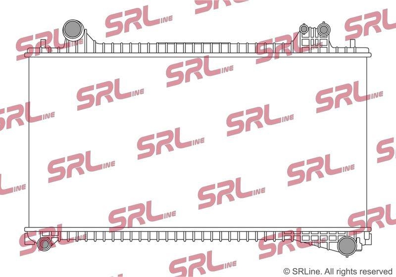 Radiator Jaguar F-Pace 16-, motor: 2.0 T, intrare/iesire conectare rapida, 716x360x26, SRLine, Aluminiu/ Plastic brazat, HK838005XE; T4A3254