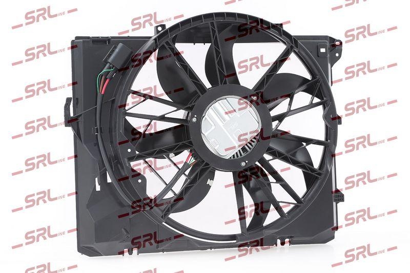 Ventilator radiator Bmw Seria 1 E87/E88/E81/E82 04-11, 3 E90/E91/92/93 05-13, X1 E84 09-15, motor: 3.0 R6, for RHD vehicles, 540 W; 500 mm, SRLine, 17427522055; 17427562080