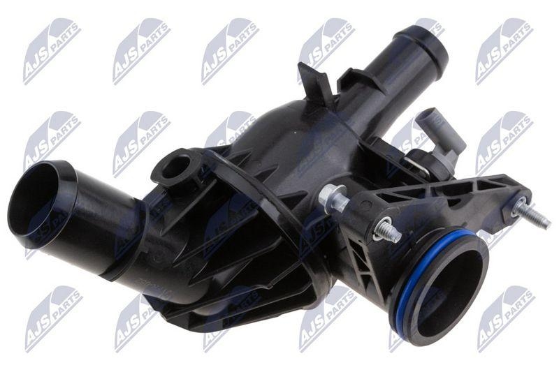 Termostat cu carcasa Ford Transit V363 2.0 Ecoblue 2019-, Tourneo 2.0 Ecoblue 2019-; KK2Q9K478CA; NTY, aftermarket