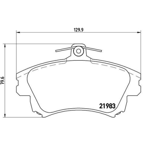 Placute frana Mitsubishi Carisma (Da) 05.95-06.06, Carisma Saloon (Da) 09.96-06.06, Colt Czc 6 Convertible (Rg) 05.06-07.09, Colt 6 (Z3 A Z2 A) 10.02-12.12; Smart Forfour (454) 01.04-06.06; Volvo S40 I (644) 07.95-12.04, V40 Estate (645) 07.95-06.04, Fata