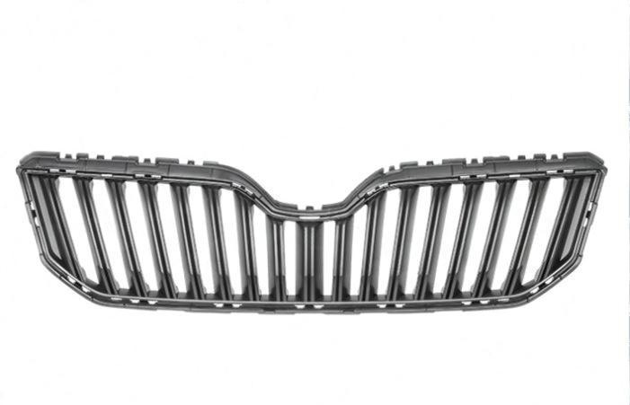 Grila radiator, masca fata Skoda Yeti (5l), 09.2013-, parte montare centrala, neagra, 69X105-2, Aftermarket