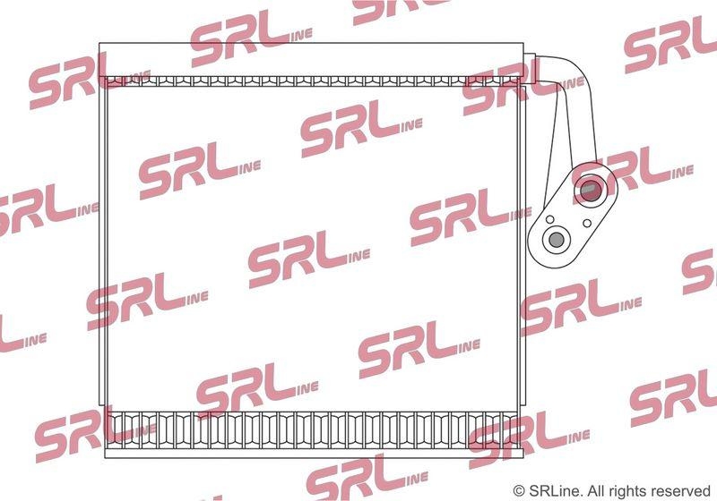 Evaporator Chevrolet Captiva 06-; Opel Antara 06-, motor: 2.0 d, 2.2 d, 2.4, 3.0 V6, 3.2 V6, 258x250x58, SRLine, miez si rezervor din aluminiu brazat, 4804036; 93743544