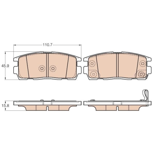 TRW set placute frana,frana disc