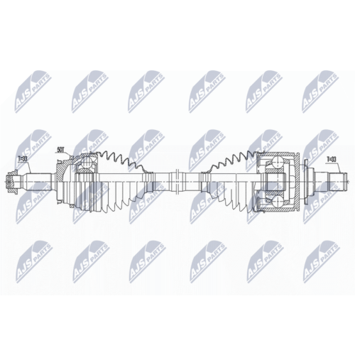 Planetara Mitsubishi Pajero 4 V8#, V9# 2007-, Spate, Stanga, CV Manuala, CV Automata, NPW-MS-075