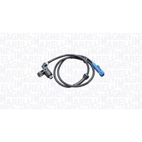 Senzor ABS Peugeot 206 Cc (2d) 09.00-12.08, 206 Liftback (2a/C) 08.98-12.12, 206 Saloon 03.07-, 206 Sw (2e/K) 07.02-, 206 Van 04.99-03.09, Fata, MAGNETI MARELLI