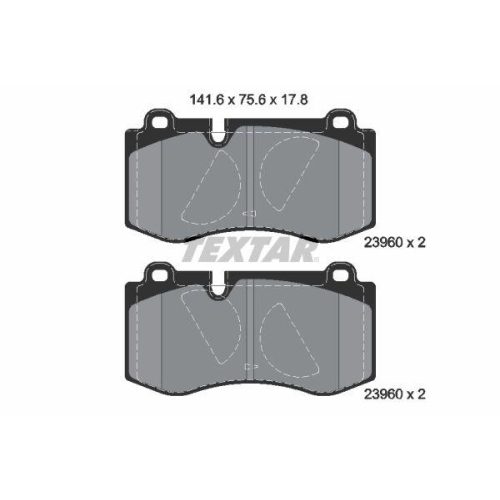 Placute frana Mercedes Cls (C219) 10.04-02.11, Clasa E (W211) 03.02-03.09, Clasa E T-Model (S211) 02.03-07.09, Clasa S (W221) 09.05-12.13, Clasa S Coupe (C216) 05.06-12.13, Sl (R230) 10.01-01.12, Fata, TEXTAR