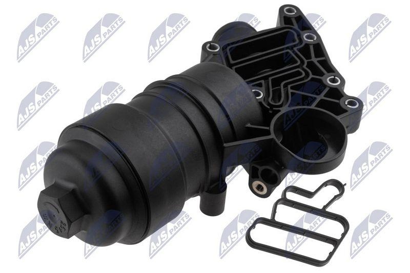 Capac, carcasa filtru ulei VW Amarok 3.0 TDI 2016-, Audi A6 C8 45 / 50 / 55 TDI 2018-, A7 45 / 50 TDI 2018-, A8 D5 45 / 50 TDI 2017-, Q5 3.0 / 45 / 50 / Sq5 TDI 2017-, Q7 3.0 / 45 TDI 2015-, Q8 45 / 50 TDI 2018-; 059115389AK; NTY, aftermarket