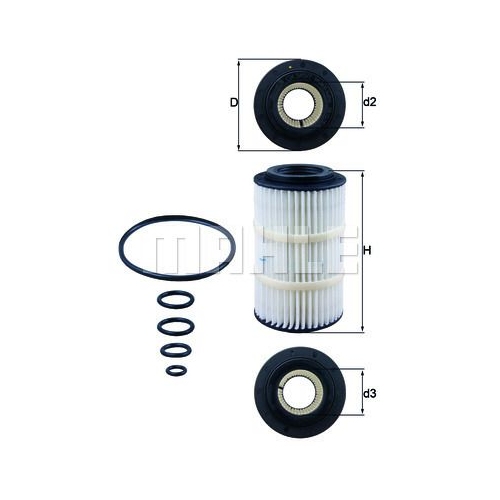 MAHLE Filtru ulei