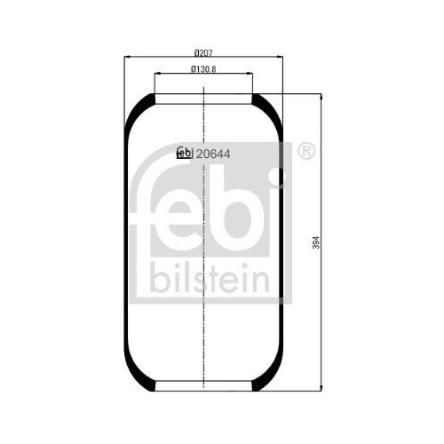 FEBI BILSTEIN Burduf, suspensie pneumatica