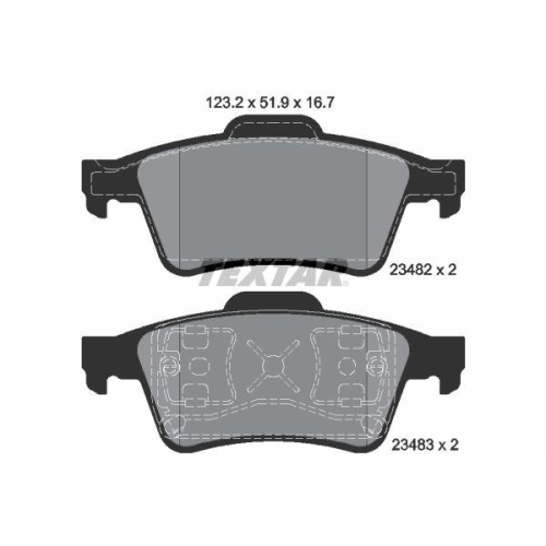 Placute frana Nissan Primera (P12) 01.02-, Primera Estate (Wp12) 01.02-, Primera Hatchback (P12) 01.02-; Renault Espace 4 (Jk0/1) 11.02-, Laguna 2 (Bg0/1) 03.01-12.07, Laguna 2 Grandtour (Kg0/1) 03.01-12.07, Megane 2 (Bm0/1 Cm0/1) 07.01-10.12, Vel Satis (