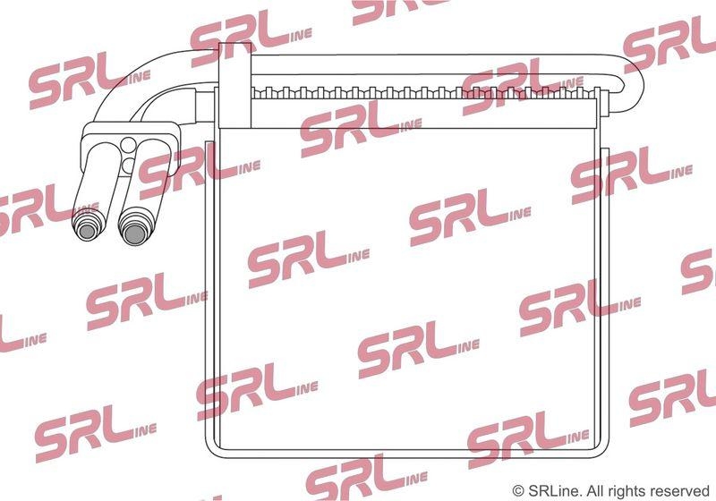 Evaporator Ford C-Max 07-11, Galaxy 06-15, Mondeo 07-, S-Max 06-15, motor: 1.6, 1.6 TDCI, 1.8, 1.8 TDCI, 2.0, 2.0 TDCI, 245x225x58, SRLine, miez si rezervor din aluminiu brazat, 1376926; 1417466