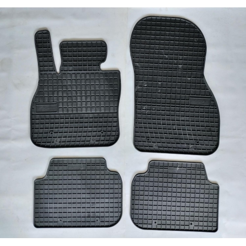 Set covorase auto din cauciuc pentru Mini Clubman 1 2007-2014, presuri RapidAuto, Negru ; COVORAS SOFER RUPT -VEZI POZE