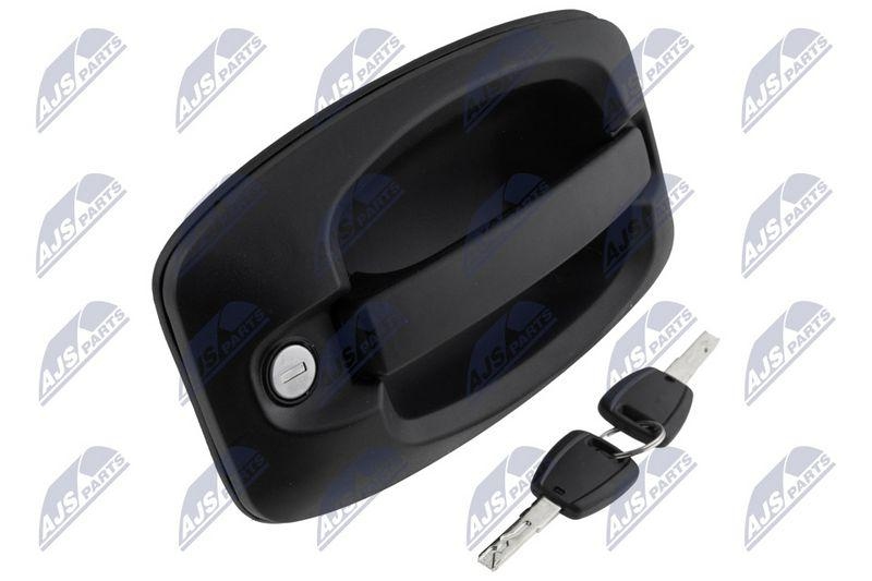 Maner exterior usa Citroen Jumper 2006-, Fiat Ducato 2006-, Peugeot Boxer 2006-, Iveco Daily 2016-; partea din fata, cu doua chei incluse; 735469968; NTY, aftermarket