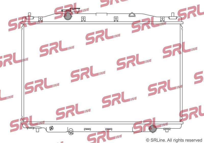 Radiator Honda Frv 05-09, motor: 1.8, 2.0, 674x425x16, SRLine, Aluminiu/ Plastic brazat, 19010RJJ901