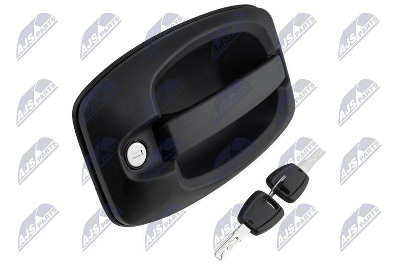 Maner exterior usa Citroen Jumper -2006, Fiat Ducato -2006, Peugeot Boxer -2006; partea din fata, stanga, cu doua chei; 735423244; NTY, aftermarket