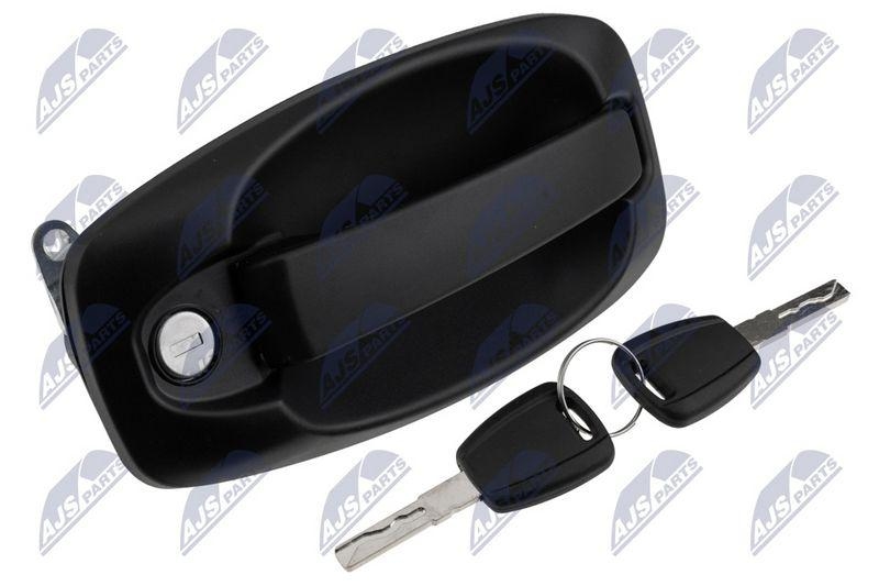 Maner exterior usa Citroen Nemo 2007-, Fiat Doblo 2010-, Fiorino 2007-, Qubo 2008-, Peugeot Bipper 2008-; partea din fata, stanga; 735460512; NTY, aftermarket