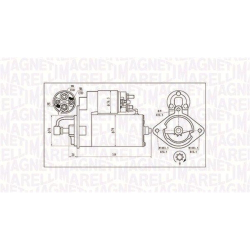 Electromotor BMW 3 (E36), 3 (E46), 5 (E34), 5 (E39), 5 (E60), 7 (E38), 7 (E65), X5 (E53); Opel Omega B (V94), 325 TD, 325 TDS, 330 D, 330 xd, 525 td, 525 d, 530 d, 730 d, 2.5 DTI, 2.5 TD, MAGNETI MARELLI
