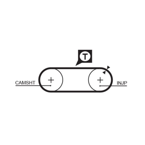 Curea distributie Audi 100 C3 Avant (445, 100 C3 Sedan (443, 100 C4 Avant (4a5), 100 C4 Sedan (4a2); Vw Transporter 4 Flatbed / Chassis (70e, Transporter T4 Box (70a, Transporter T4 Bus (70b, 2.4 D, 2.4 D Syncro, GATES