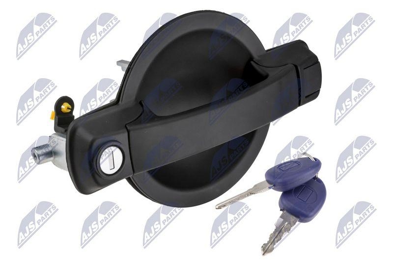 Maner exterior usa Fiat Doblo 2000-2010; partea din fata, dreapta, cu doua chei; 735309961; NTY, aftermarket