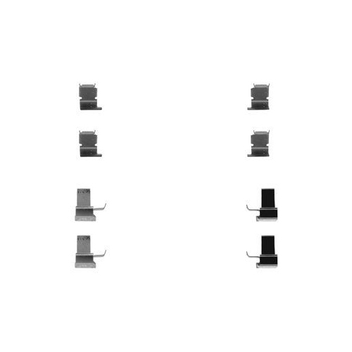 Set accesorii placute frana Delphi LX0259, parte montare : Punte Spate