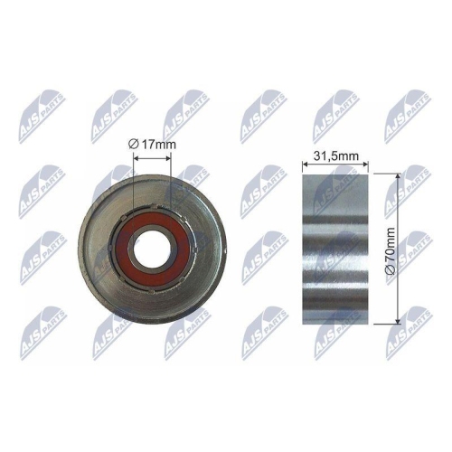 Rola intinzator curea transmisie Toyota Avensis, Avensis Verso, Camry, Highlander, Kluger, Previa 2, Rav 4 2, Rav 4 3, Solara 2.0, 2.4 02.2000-2006 .13, 318-00
