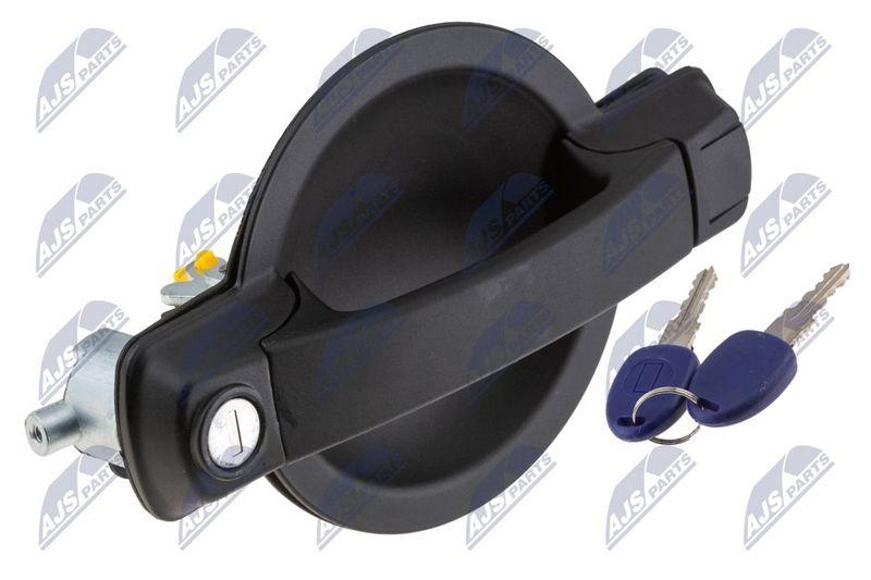 Maner exterior usa Fiat Doblo 2000-2010; partea din fata, stanga, cu doua chei; 735309962; NTY, aftermarket