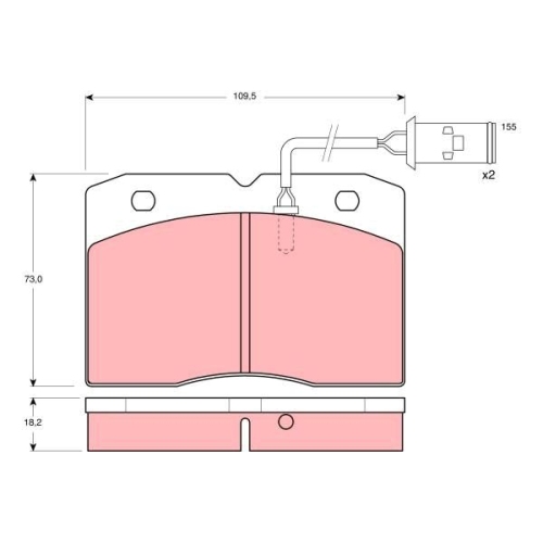 TRW set placute frana,frana disc