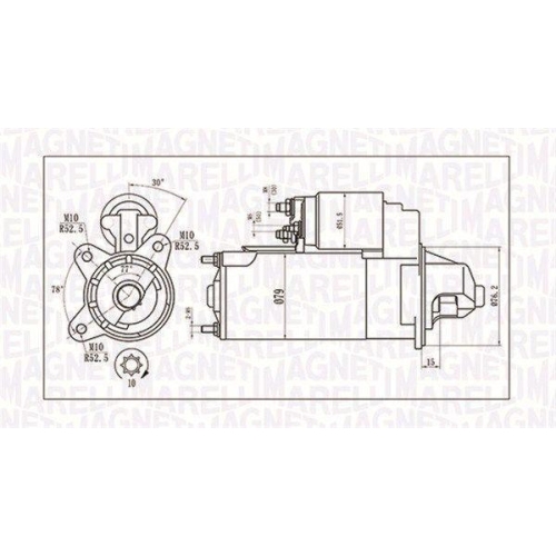 Electromotor Ford Focus 1 (Daw, Focus 1 Estate (Dnw), Focus 1 Sedan (Dfw), 1.8 DI / TDDi, 1.8 TDCi, 1.8 Turbo DI / TDDi, MAGNETI MARELLI