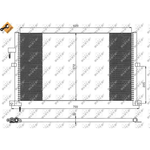 Condensator climatizare, Radiator clima Ford Mondeo 3 (B5y) Nrf 35525