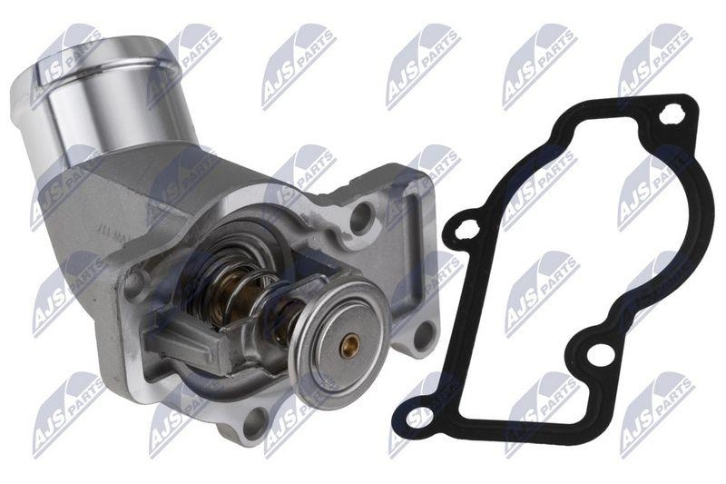 Termostat cu carcasa Porsche 911 (996) 3.4 / 3.6 1998-, (997) 3.6 / 3.8 2004-, Boxster (986) 2.5 / 2.7 / 3.2 1996-, (987) 2.7 / 3.2 2004-, Cayman (987) 2.7 / 3.4 2005-; 99610601357; NTY, aftermarket