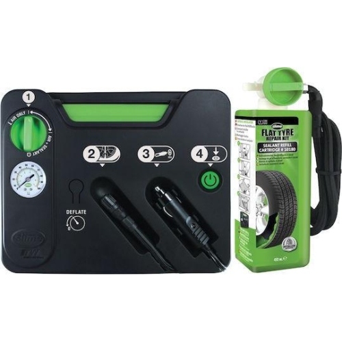 Compresor aer 12V cu spuma Flat Tire, Slime