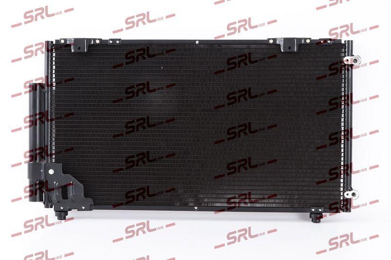 Condensator climatizare AC Honda Stream 01-06, motor: 1.7, 2.0, Condensator cu uscator integrat , 705(665)x390(365)x16, SRLine, miez si rezervor din aluminiu brazat, 80100S7A013