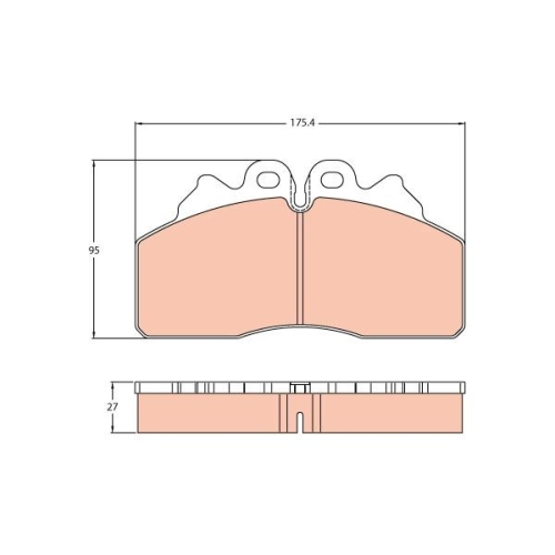 TRW set placute frana,frana disc
