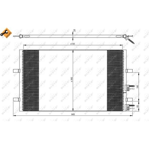 Condensator climatizare, Radiator clima Ford Transit Tourneo, Transit Nrf 35846