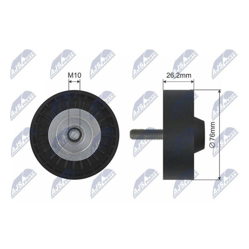 Rola intinzator curea transmisie Vw Beetle 2011-, Caddy 3 2010-, Golf 6 2008-, Jetto 2010-, Polo 2009- 1.2 Tsi, 452-137