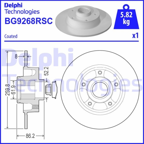 DELPHI Disc frana