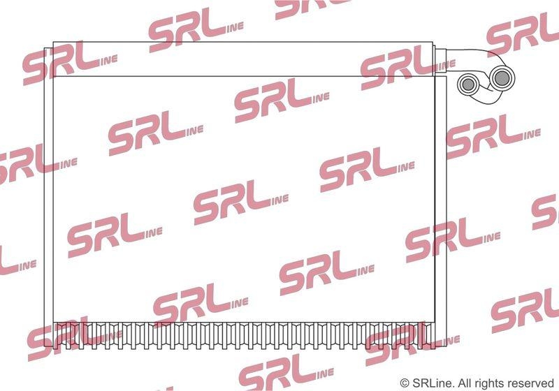 Evaporator Mercedes Gl (X164) 06-12, M Class (W164) 05-12, R-Class (W251) 05-, motor: 3.0 CDI, 4.0 CDI, 4.7 V8, 5.4 V8, 5.5 V8 T, 315x245x60, SRLine, miez si rezervor din aluminiu brazat, 1648300158; A1648300158