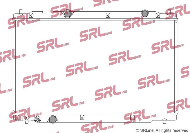 Radiator Honda Cr-V 16-22, motor: 2.0, iesire - conector rapid, 748x425x16, SRLine, Aluminiu/ Plastic brazat, 190105RDA01; 190105TZH01